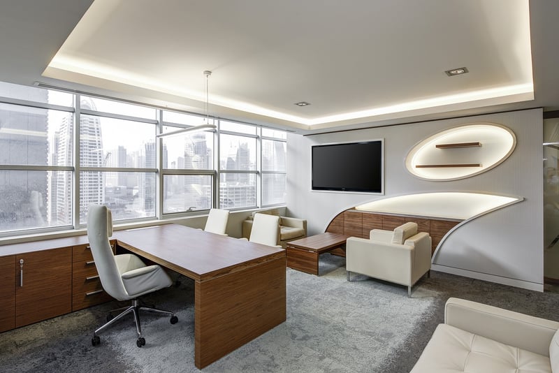 People connecting in an office